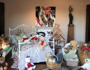 Teddies in Church Foyer