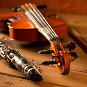 Clarinet and Violin of Instrumental Ensemble